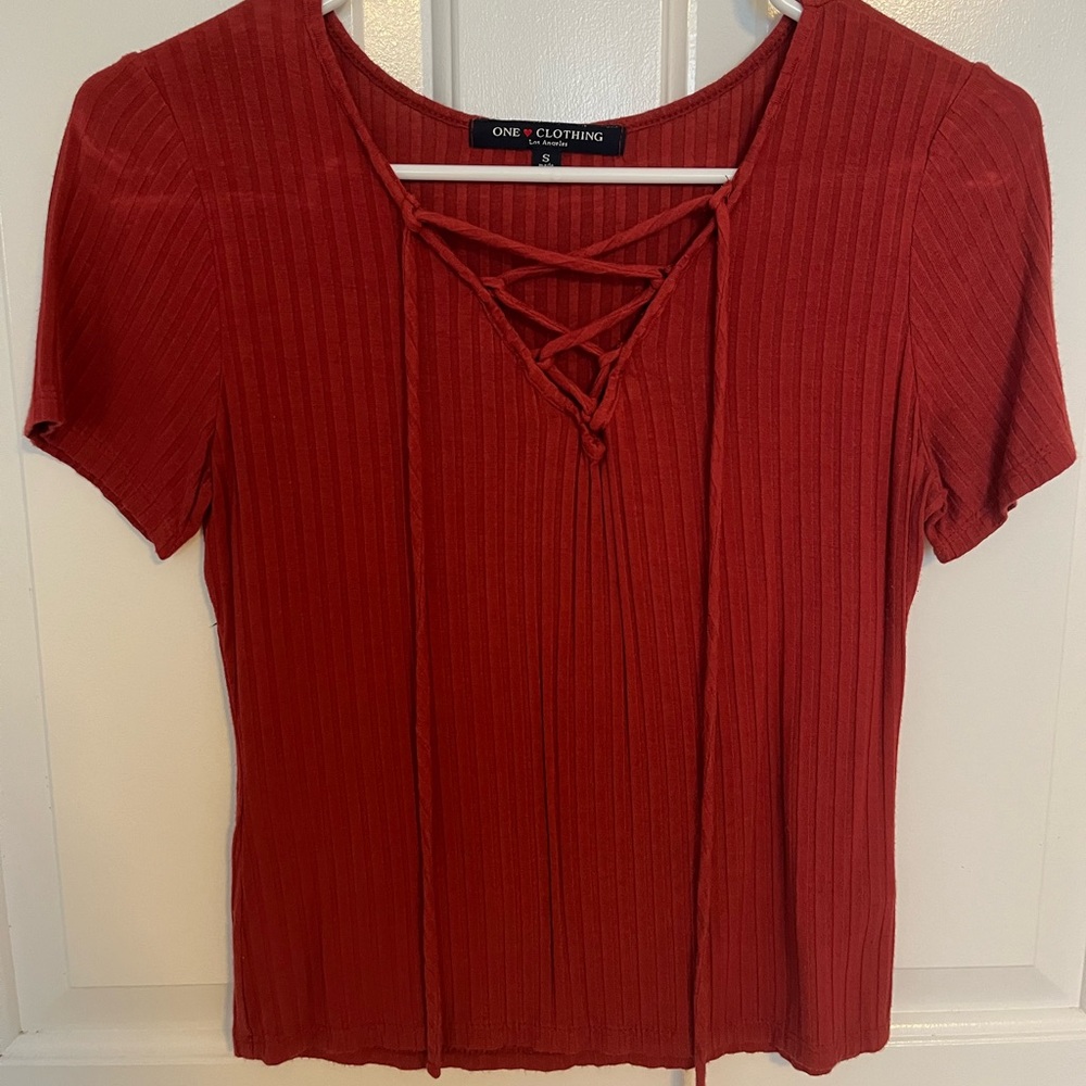 ONE CLOTHING lace up top